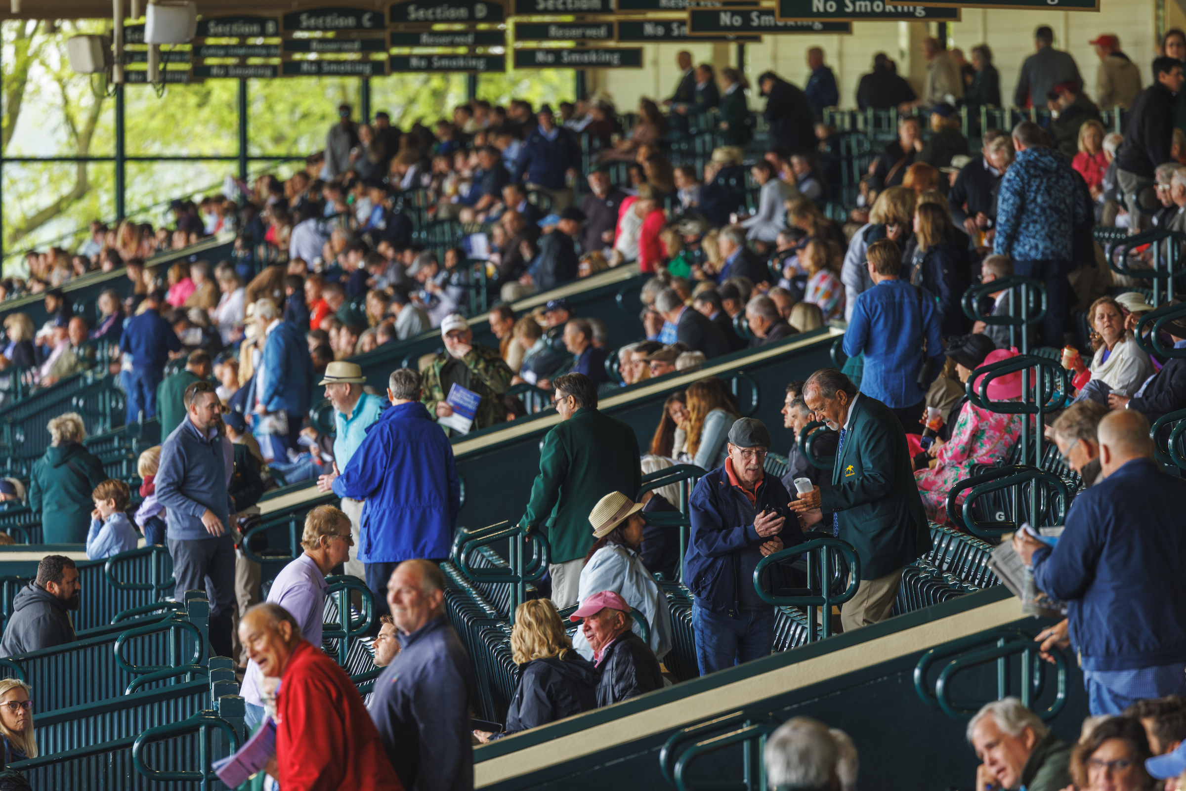 reserved grandstand seating at keeneland