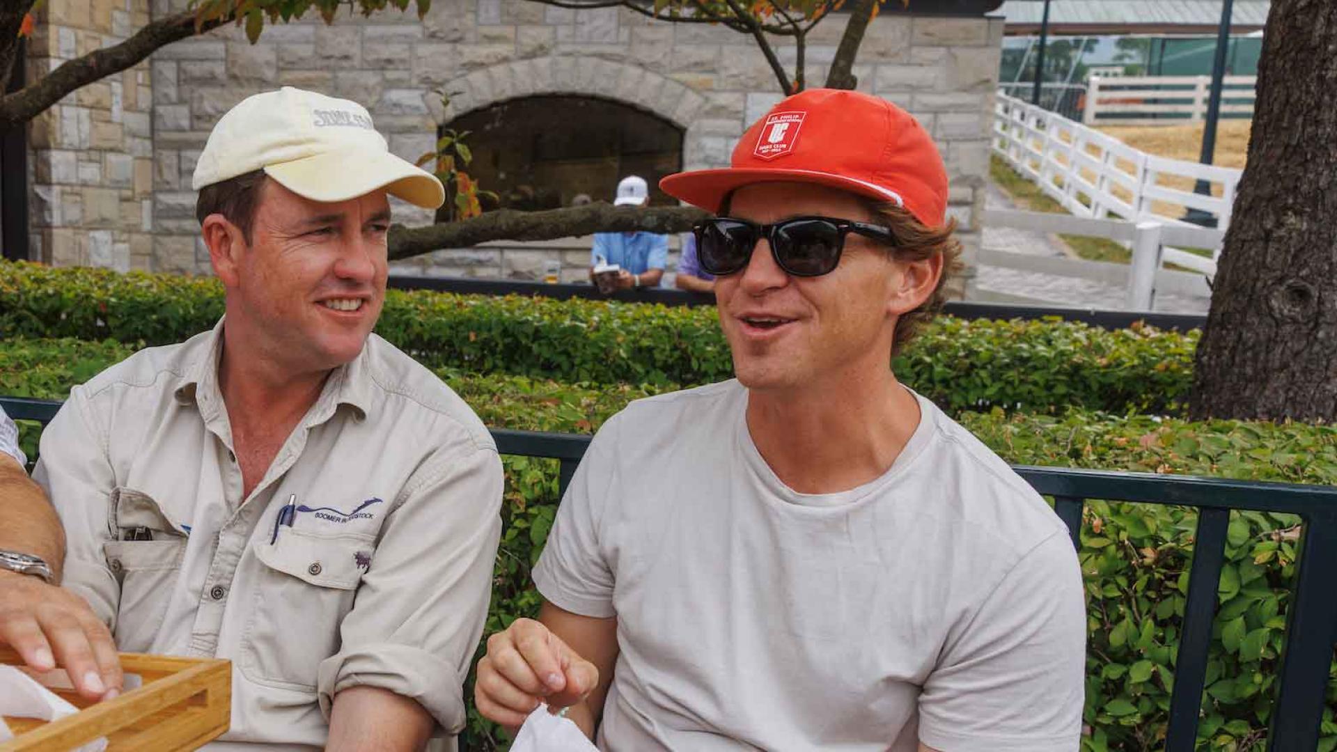 group outside at Keeneland sales pavilion