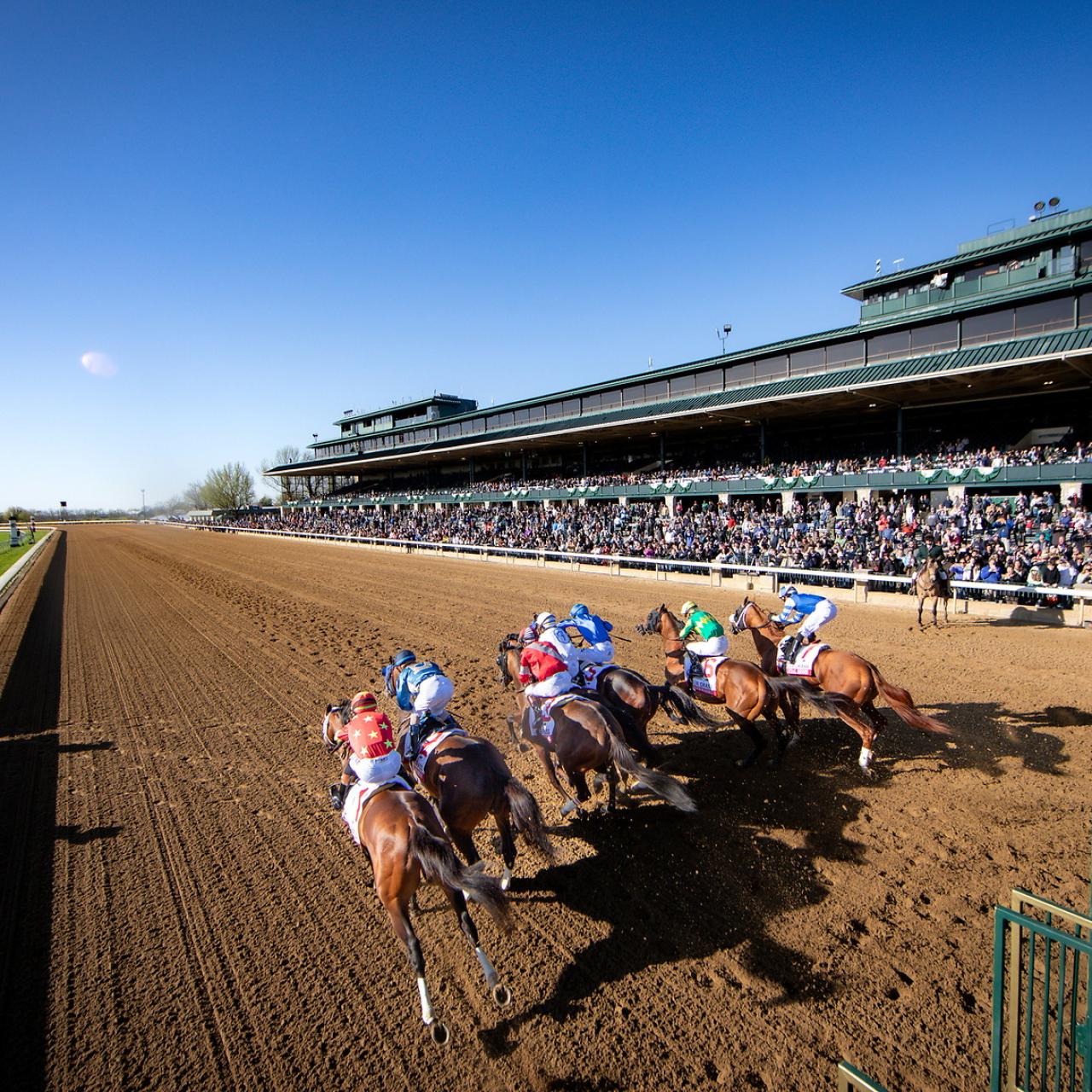Track view of race start