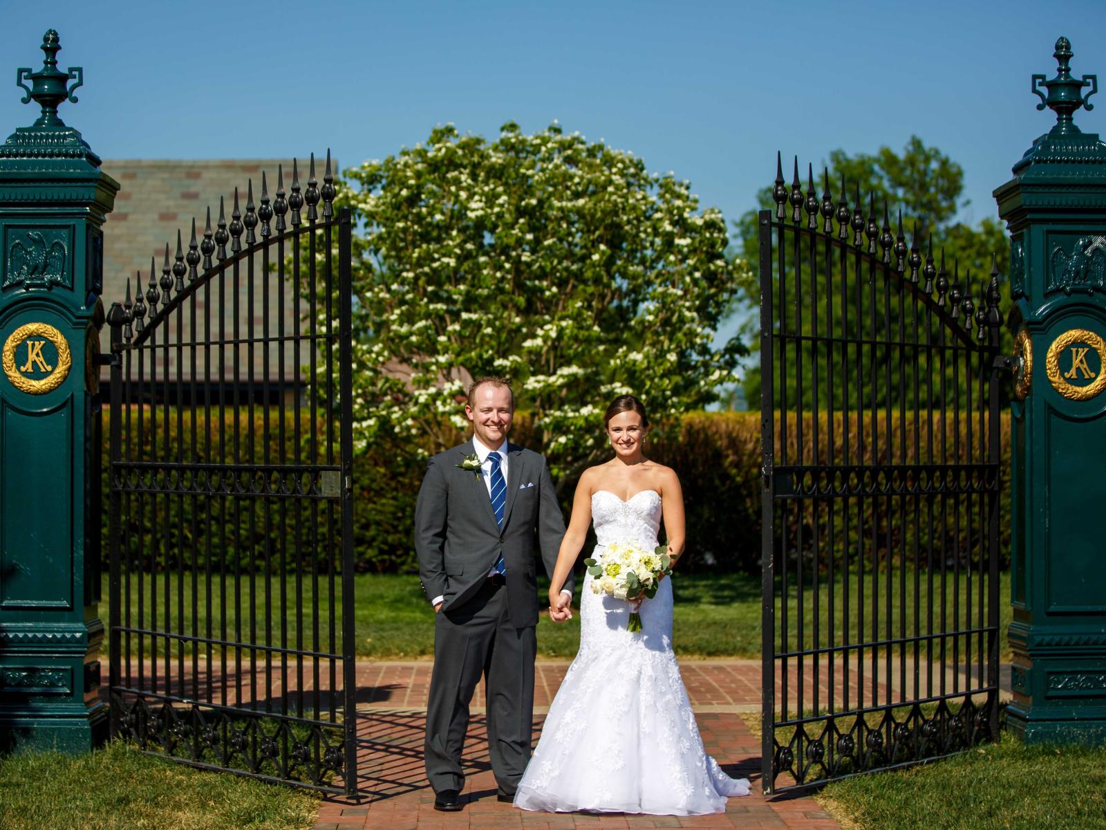 wedding by gates