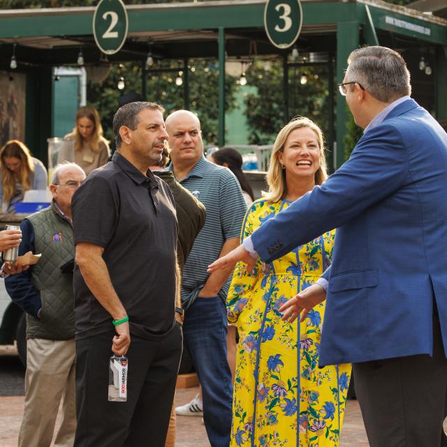 group of people at Keeneland