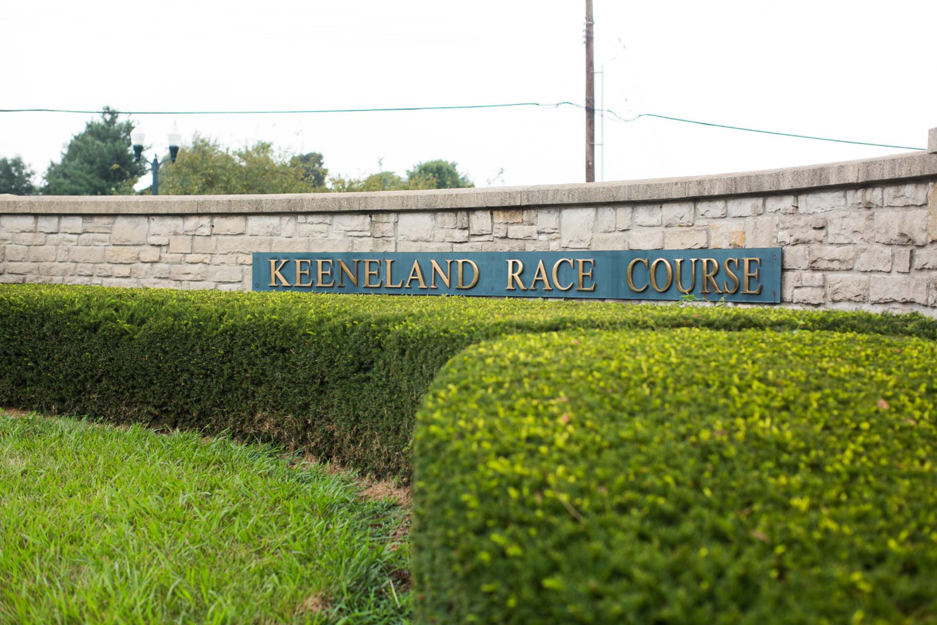 Keeneland entrance sign